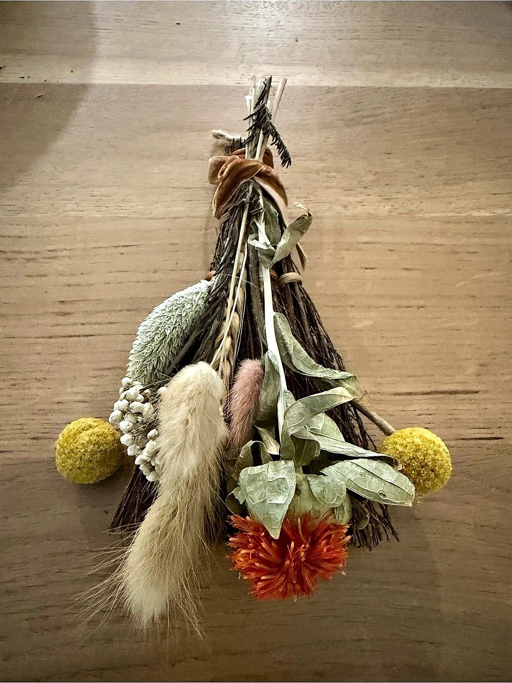 Dried Botanical Floral Decor broomstick